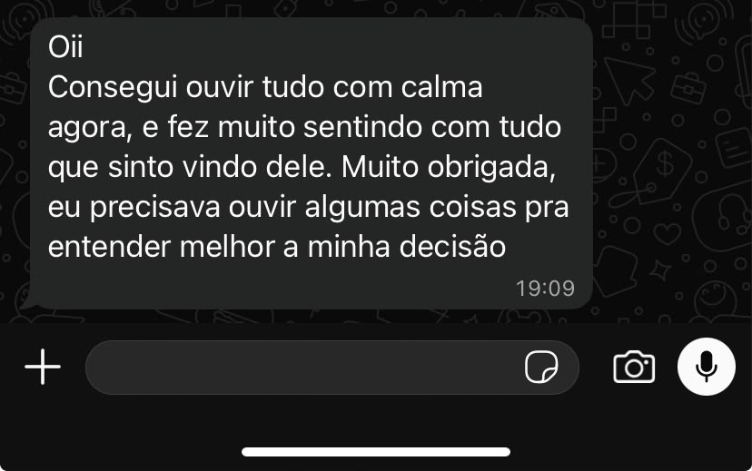 Depoimento de cliente 1